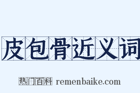 皮包骨近义词是什么意思的图片